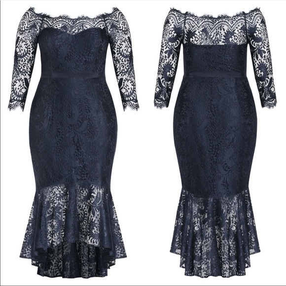 CITY CHIC Estella Off the Shoulder Dress NWT - Picture 4 of 8